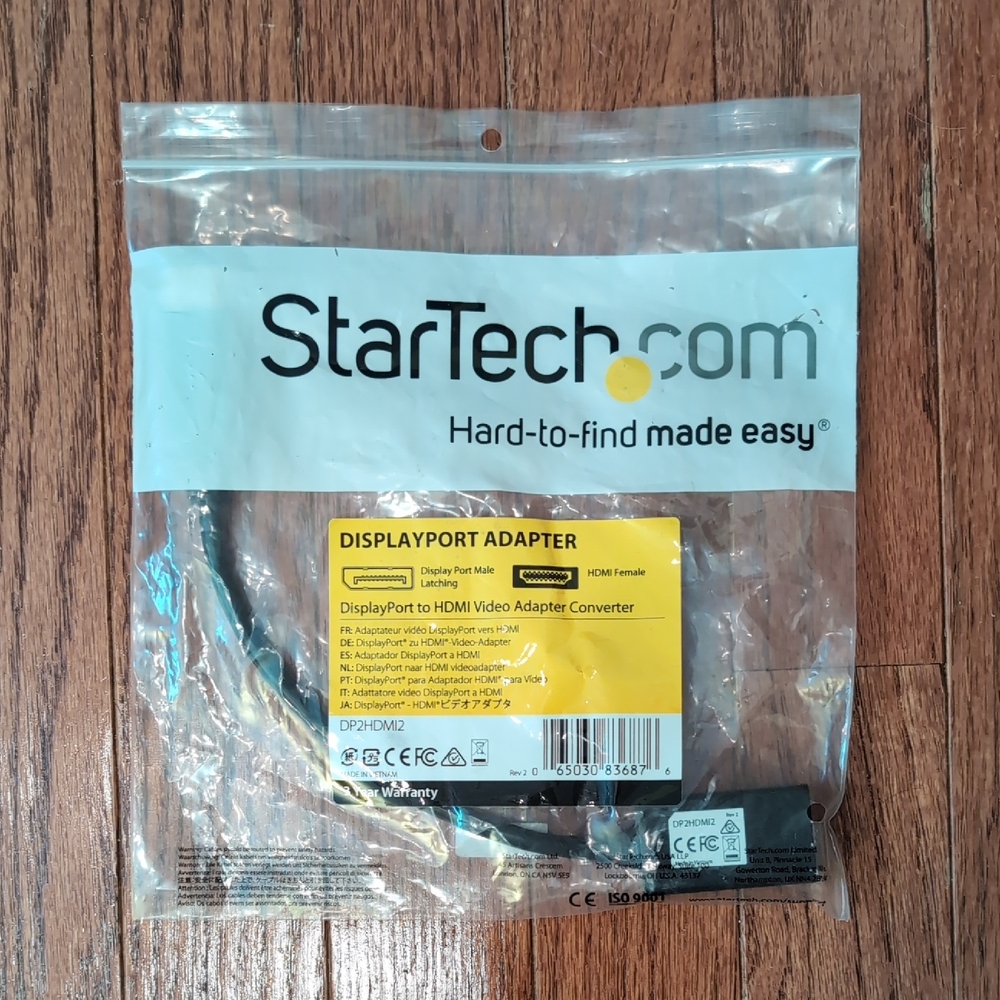 Star Tech DisplayPort Adapter DisplayPort to HDMI Adapter Converter NEW